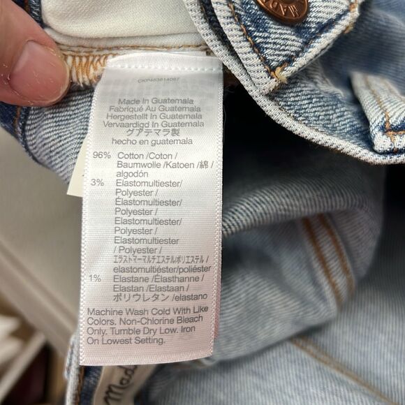 Madewell NF764 The Tall Girljean in Berryton Wash: Distressed NWT size 23 Tall - Picture 14 of 16